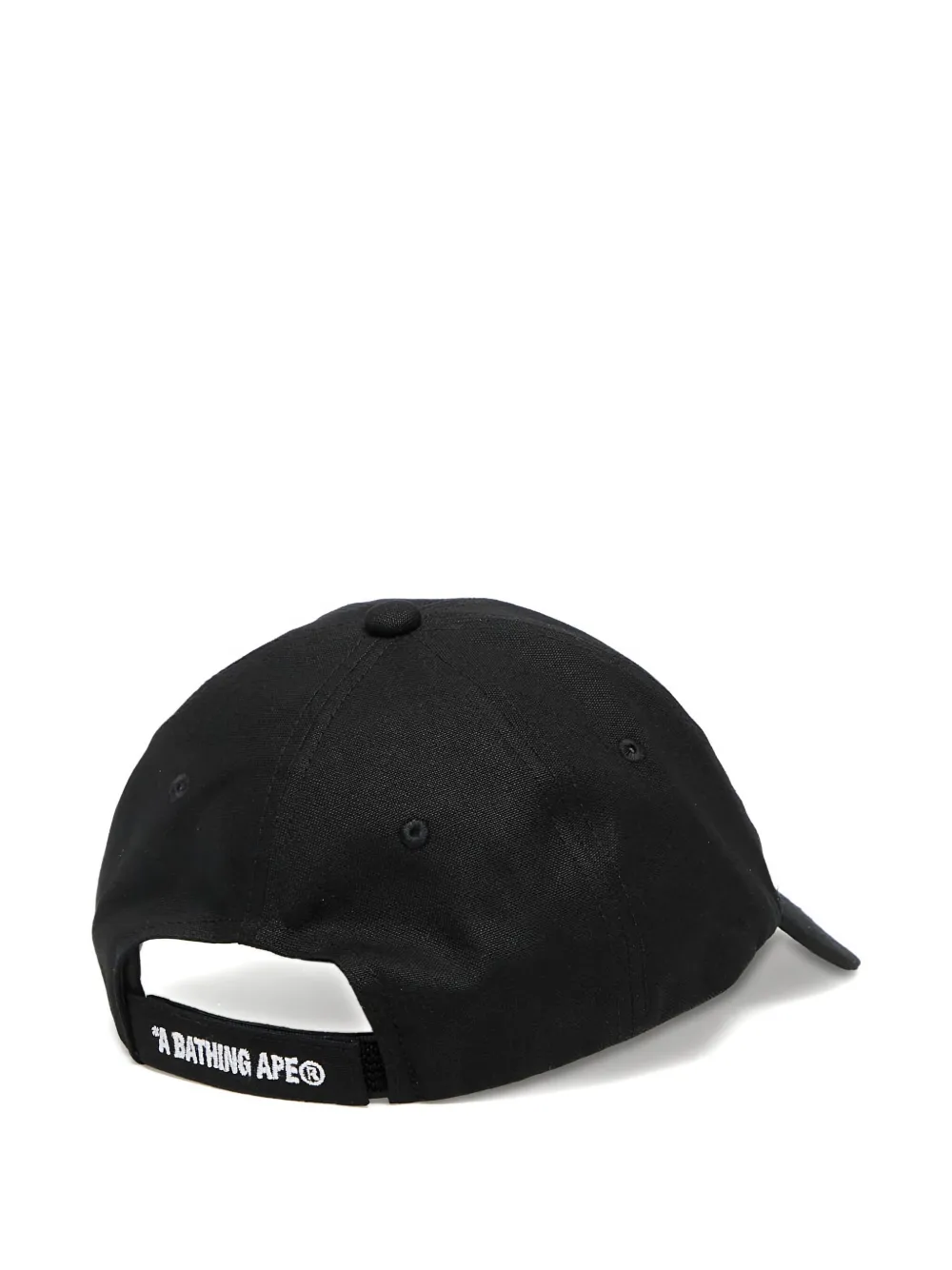 A Bathing Ape Slogan-embroidered Baseball Cap In Black