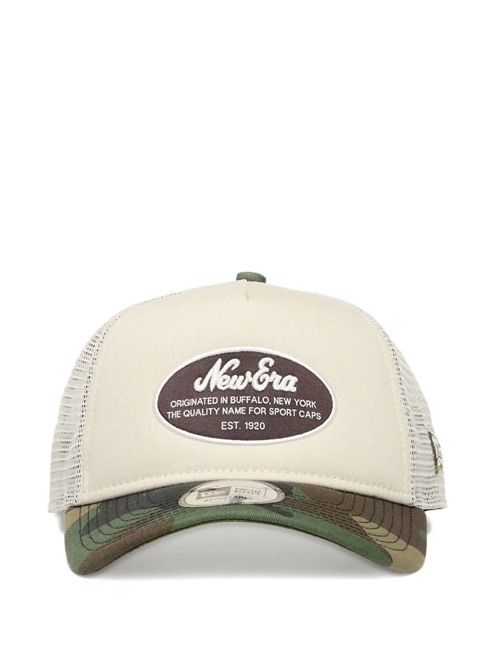New Era Oval Patch-logo Baseball Cap In Neutral