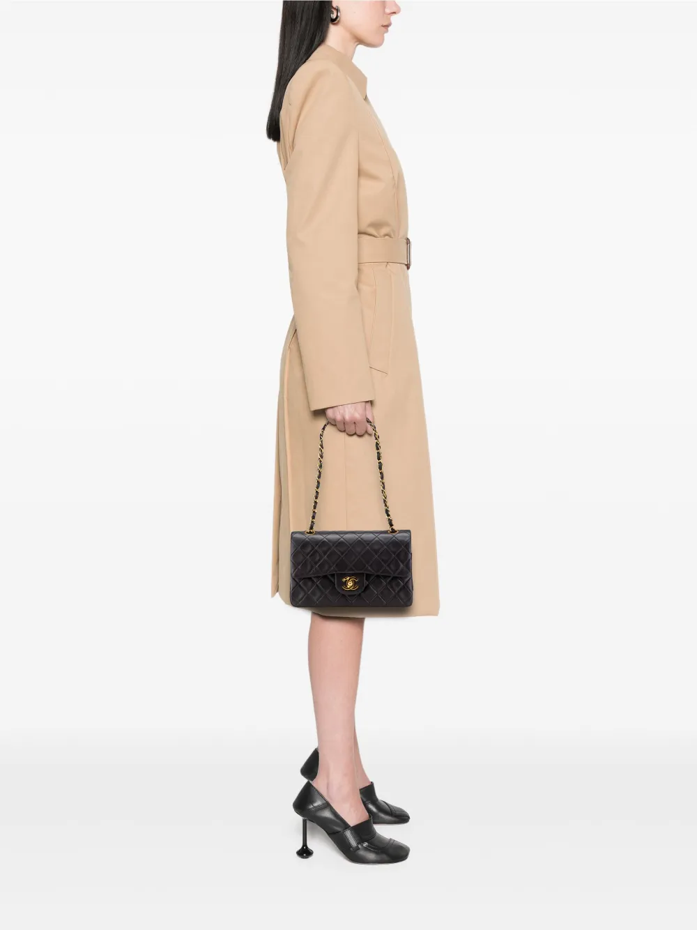 CHANEL Pre-Owned 1991-1994 Small Classic Lambskin Double Flap shoulder bag | Pre-Owned | Image 2