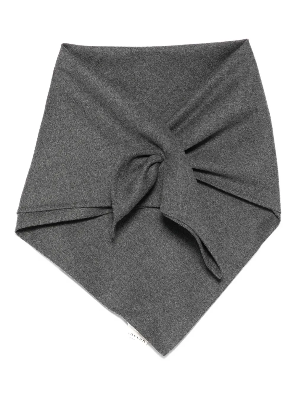 Carven ノットディテール スカーフ - グレー Carven ノットディテール スカーフ - グレー