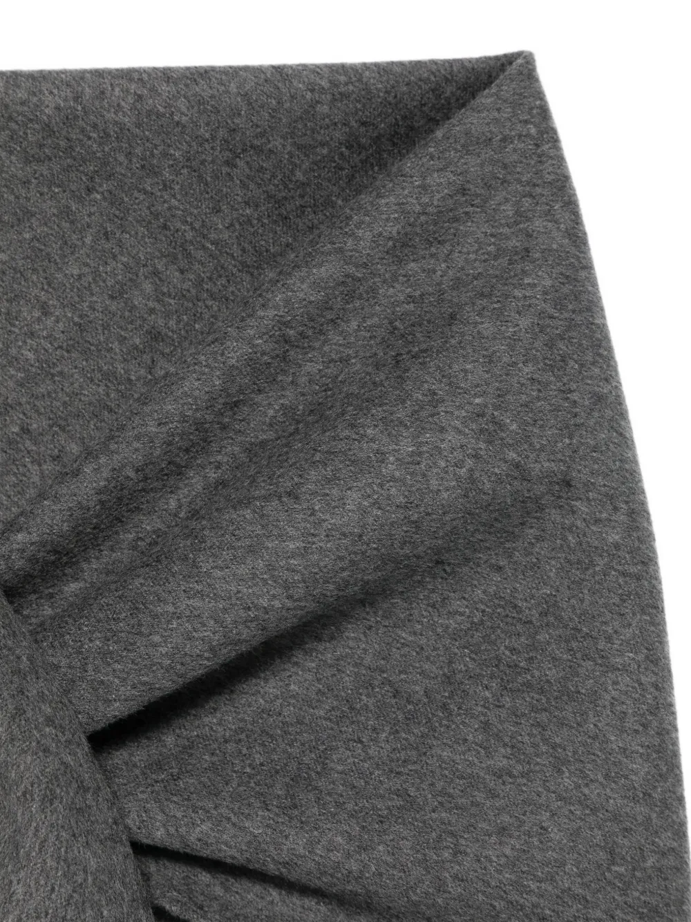 Carven knot-detail wool scarf - Grijs