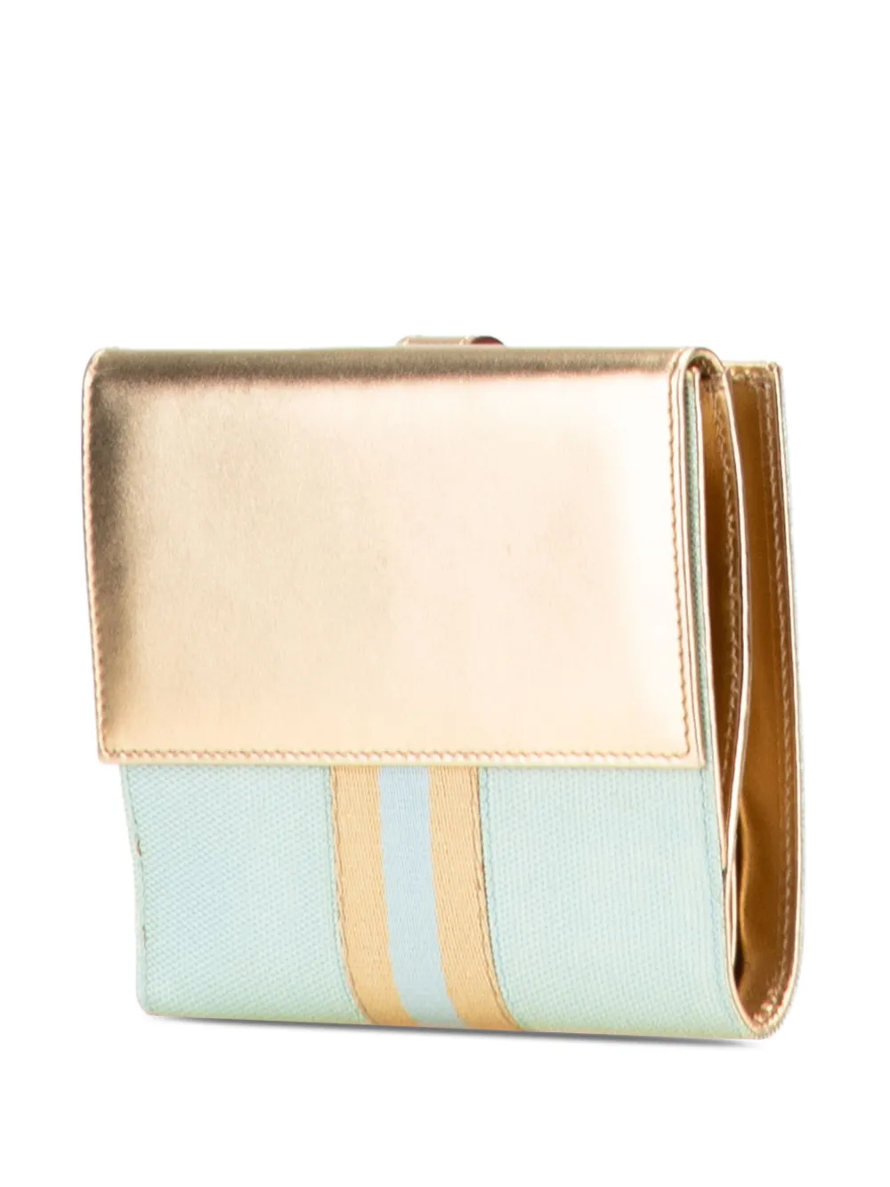 Pre-owned Gucci 2000-2015 Canvas Jackie Wallet Small Wallets In Green