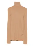 Moncler ribbed-knit turtleneck top - Neutrals