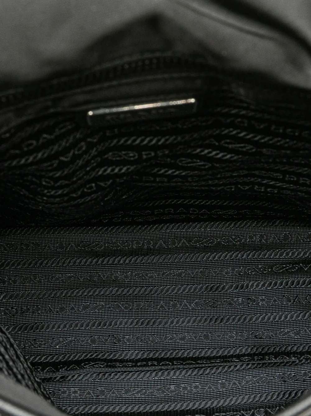 Pre-owned Prada 2000-2025 Tessuto Buckle Messenger Bag Crossbody Bag In Black
