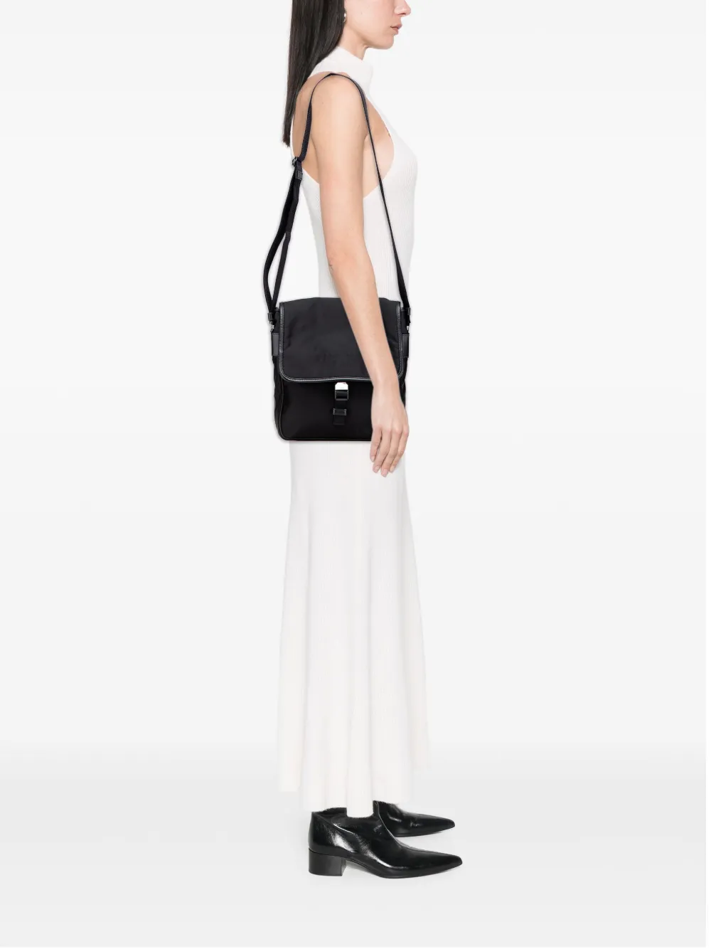Prada Pre-Owned 2000-2025 Tessuto Buckle Messenger Bag crossbody bag | Pre-Owned | Image 2
