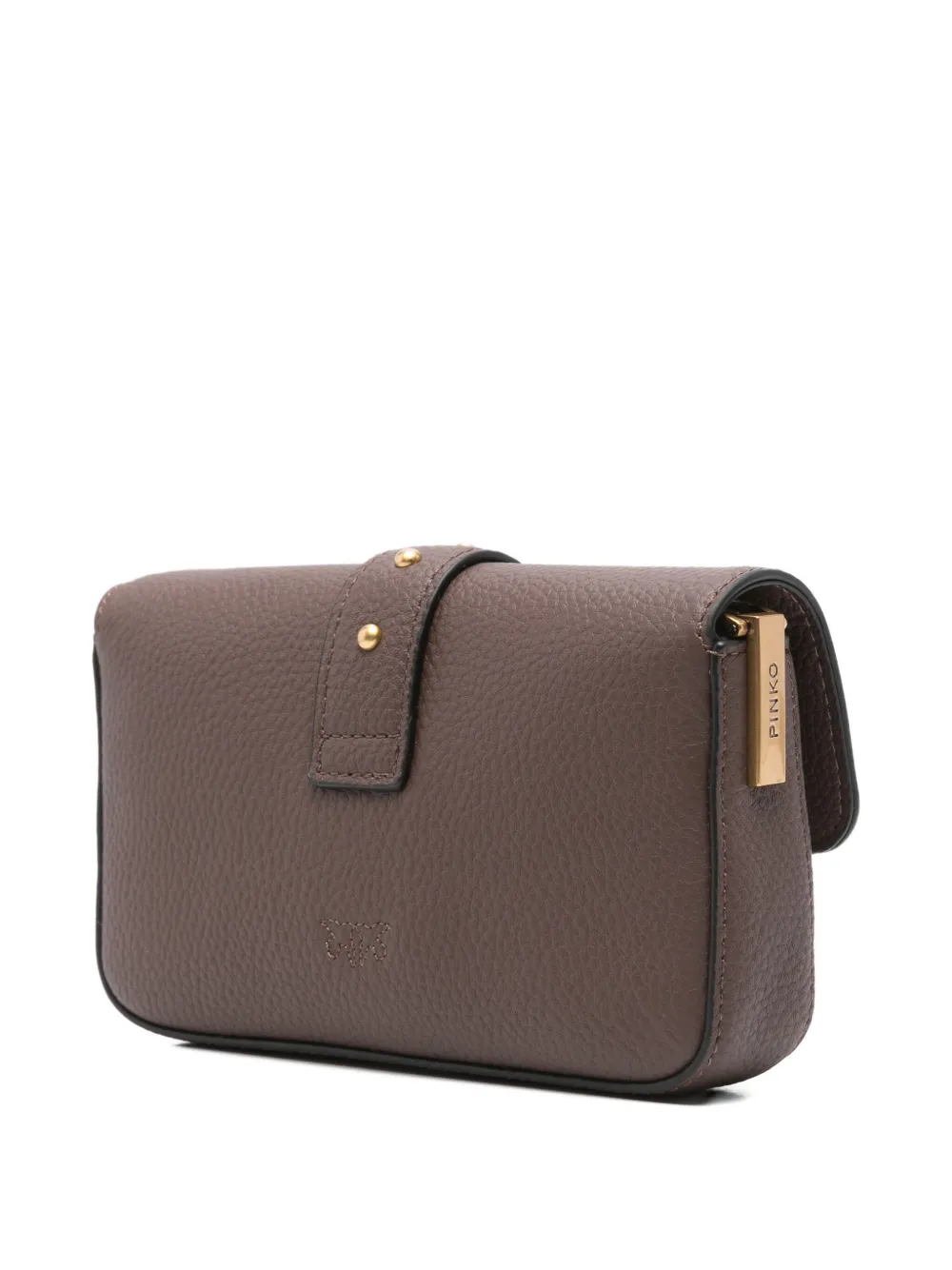 PINKO Love Birds crossbodytas met gesp Bruin