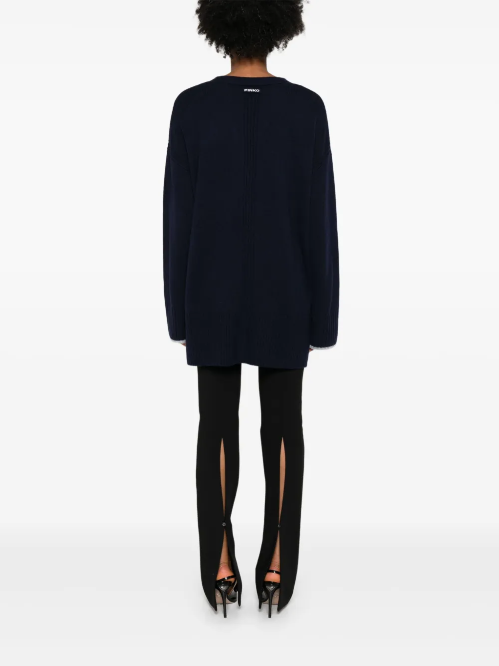 PINKO Button-up vest met zakdetail Blauw