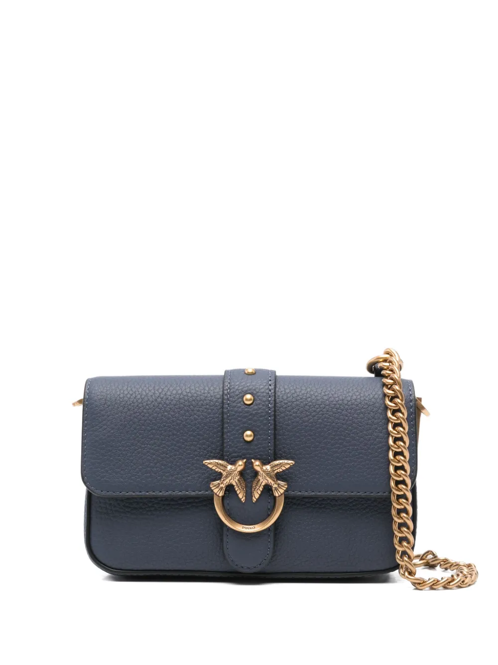 PINKO love birds clasp cross body bag - ブルー PINKO love birds clasp cross body bag - ブルー
