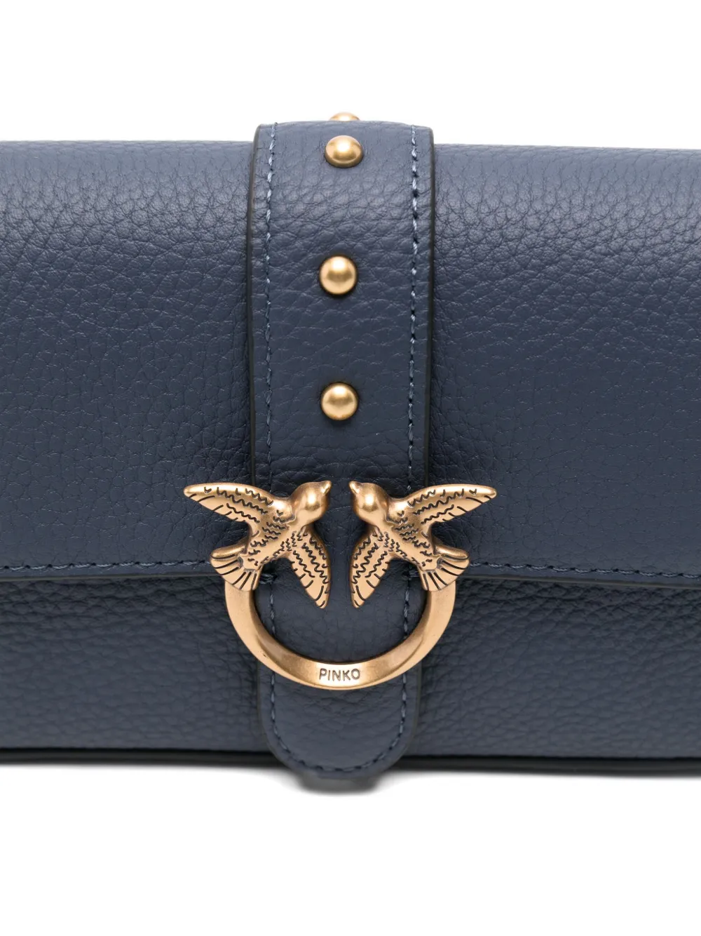 PINKO Love Birds crossbodytas met gesp Blauw