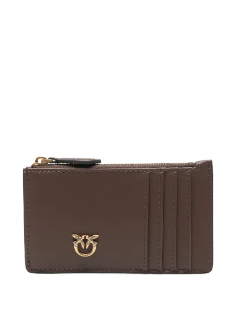 PINKO logo-plaque zip cardholder