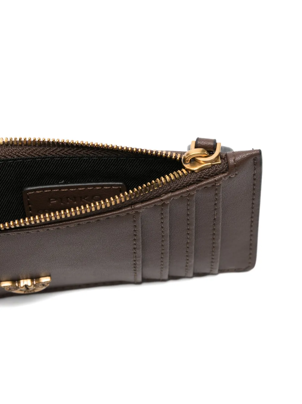 PINKO Pasjeshouder met logoplakkaat Bruin