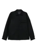 Stone Island patch-pocket wool shirt - Blue