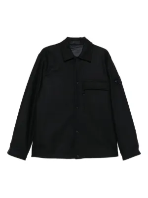 Stone Island Corduroy logo-patch Shirt | Blue | FARFETCH ZA