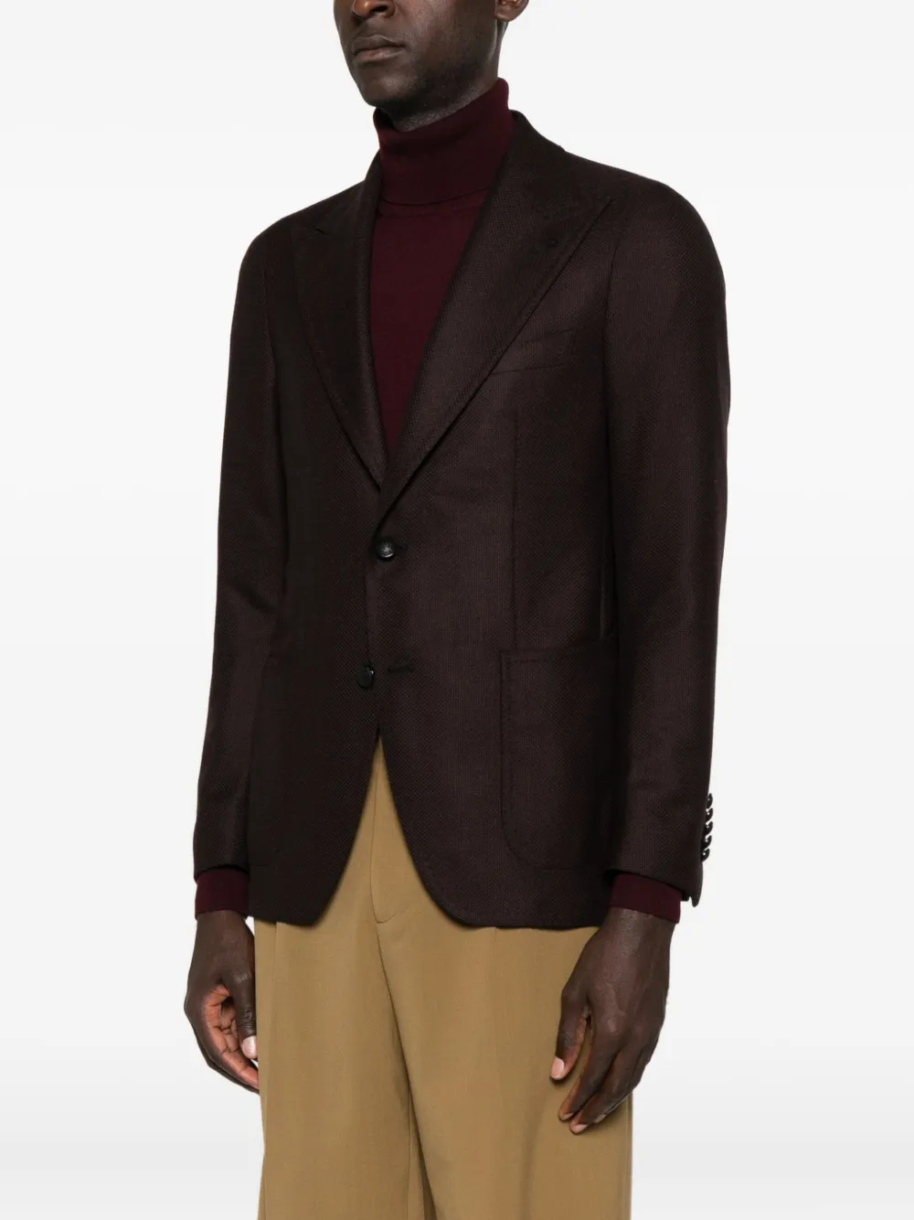 Tagliatore Blazer met enkele rij knopen Paars