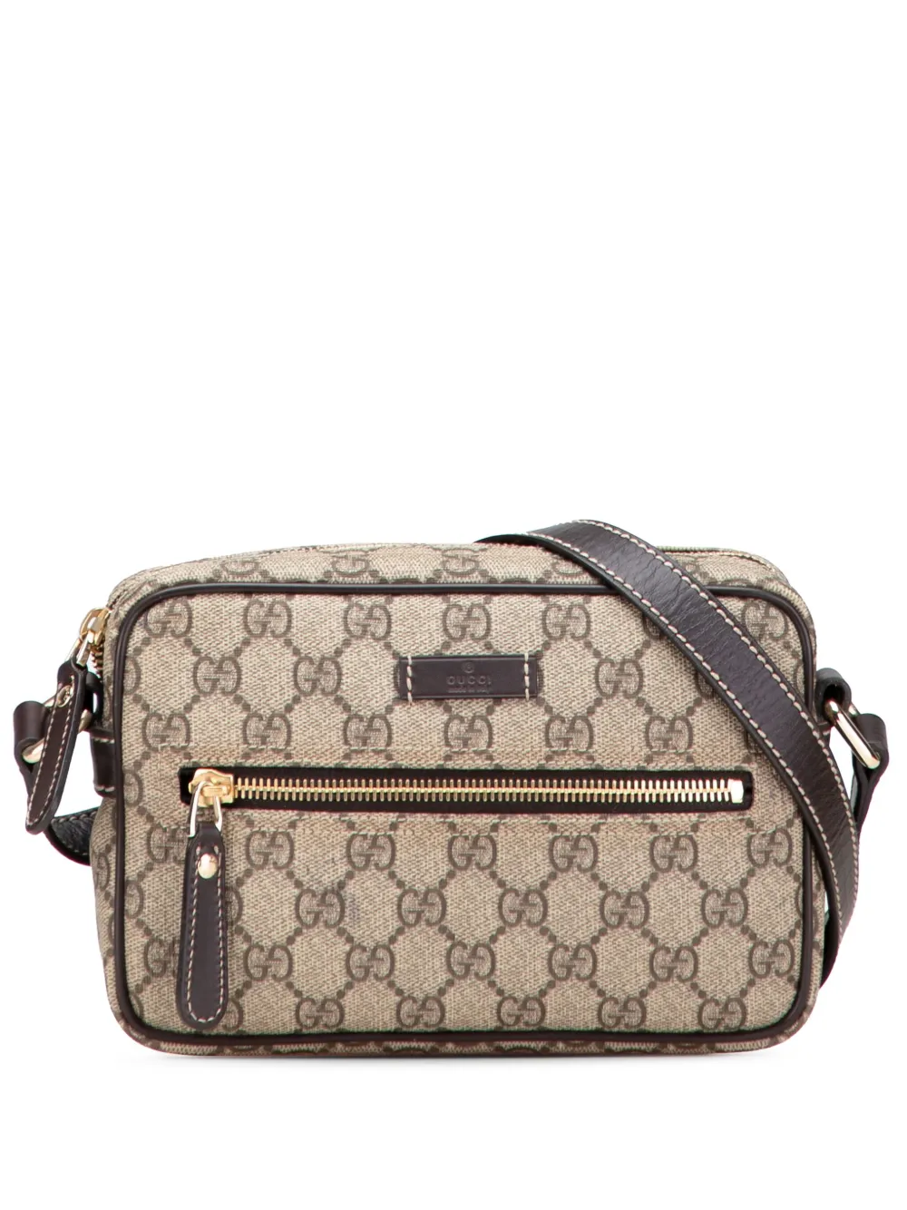 Gucci Pre-Owned 2000-2015 GG Supreme crossbody bag - ブラウン Gucci Pre-Owned 2000-2015 GG Supreme crossbody bag - ブラウン