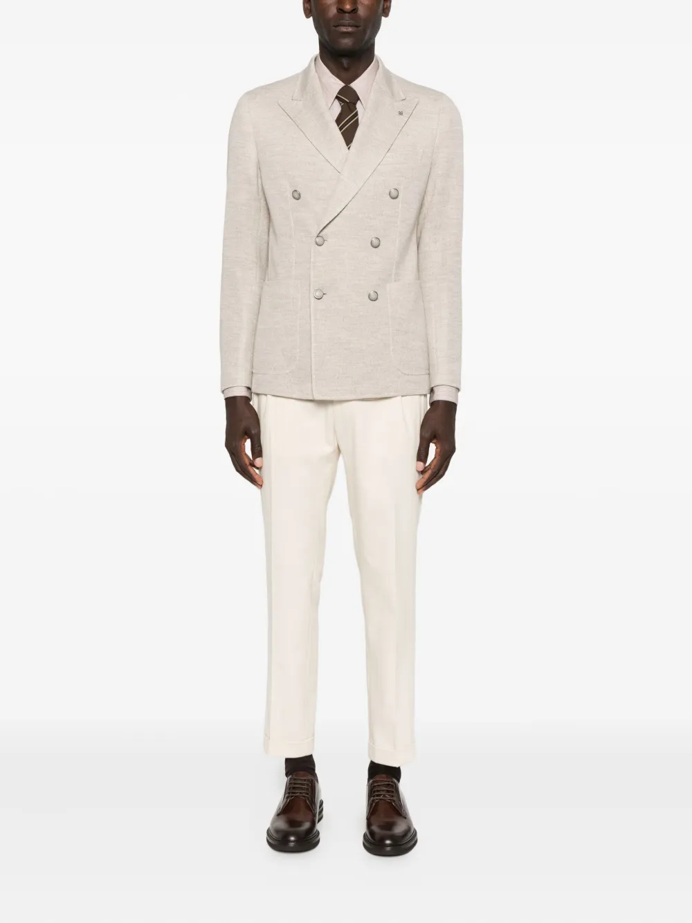 Tagliatore double-breasted patch-pocket jacket | Suit & Dinner Jackets | Image 2