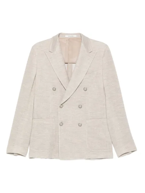 Tagliatore double-breasted patch-pocket jacket