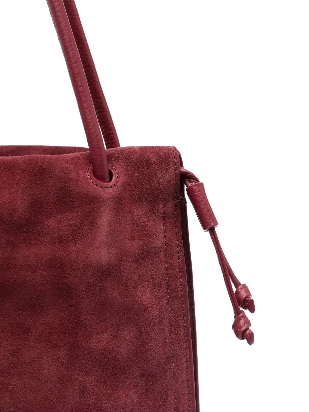 Coccinelle Large Dulse Suede Tote Bag In Purple
