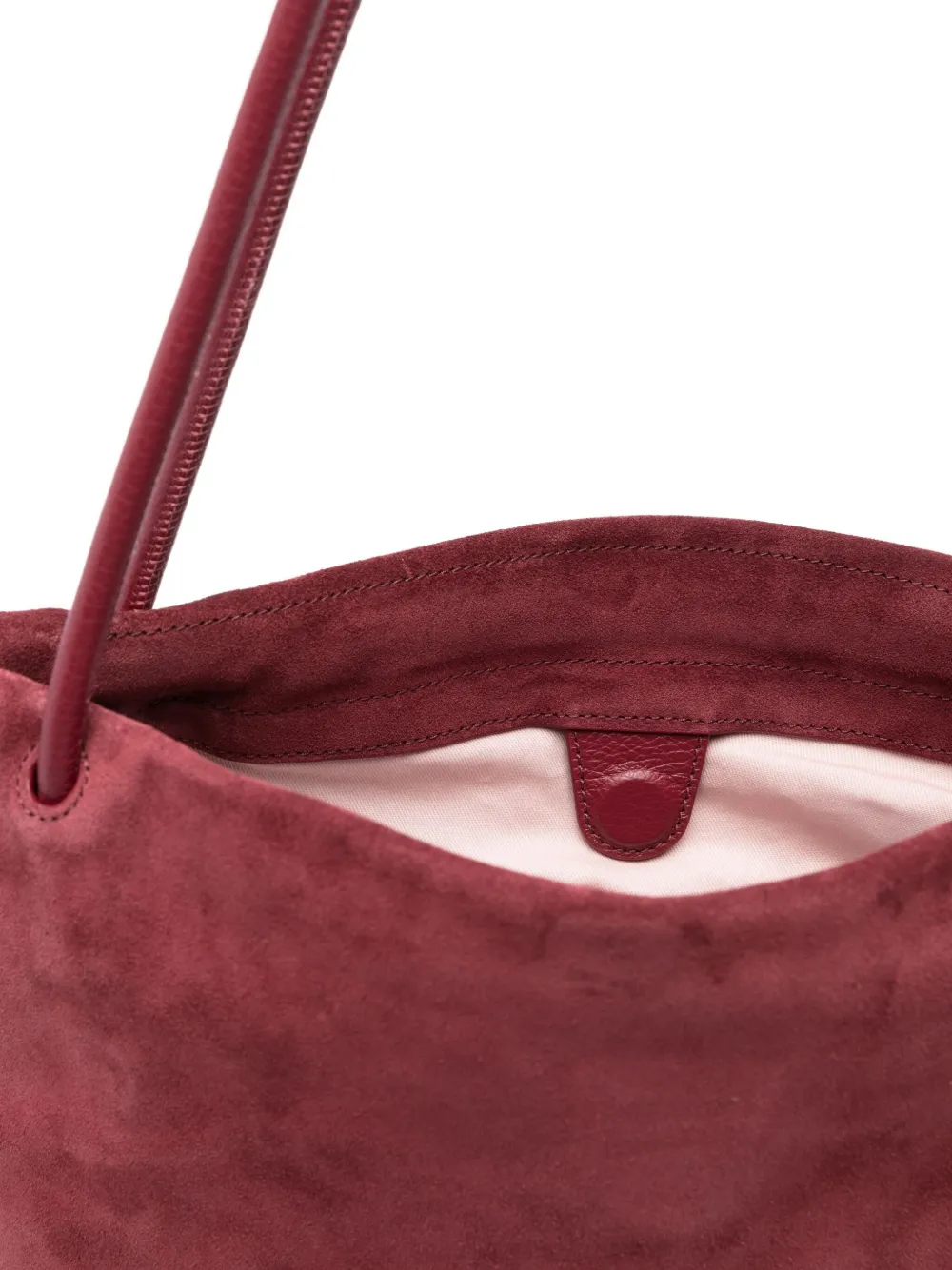 Coccinelle Large Dulse Suede Tote Bag In Purple
