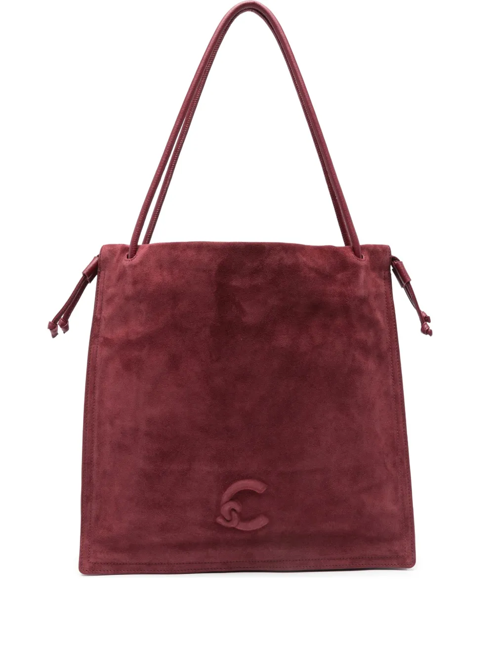 Coccinelle large Dulse suede tote bag | Red | Image 1