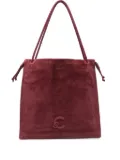 Coccinelle large Dulse suede tote bag - Red