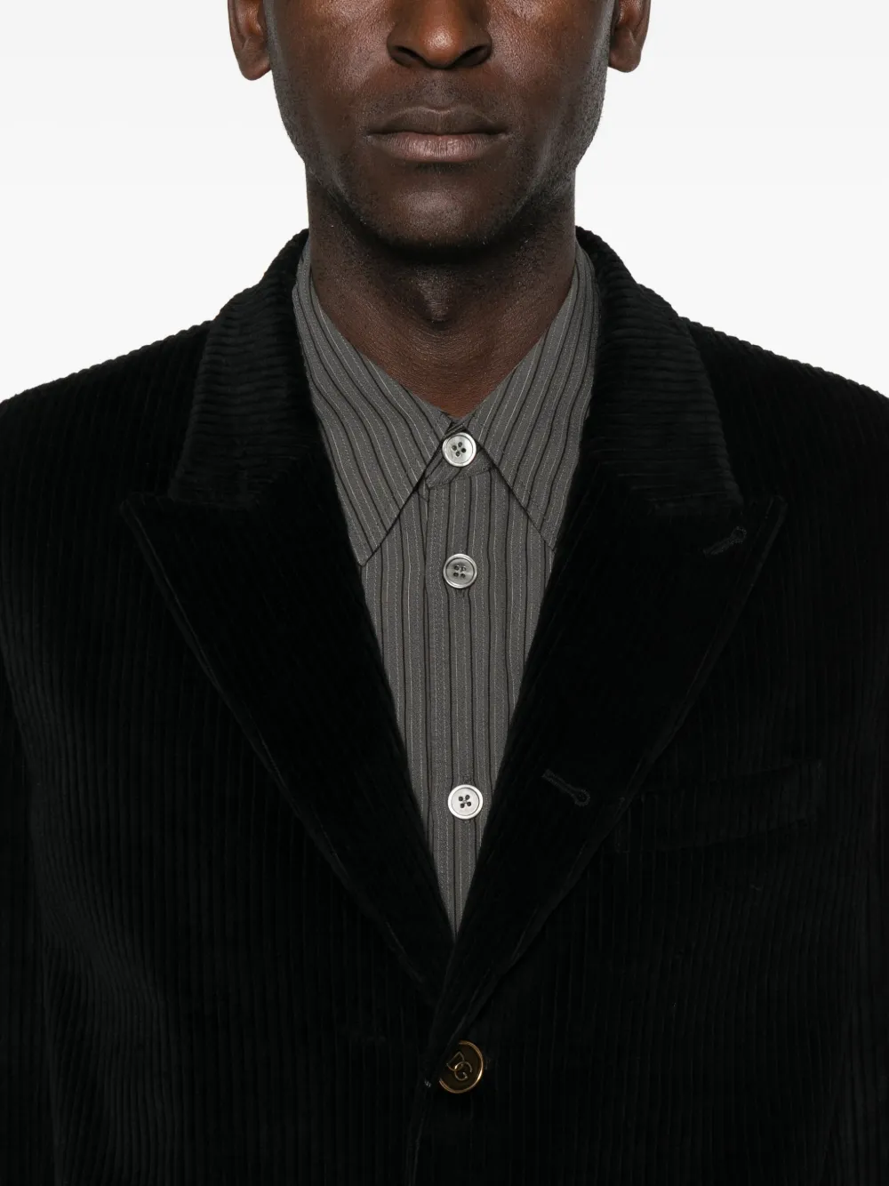 Dolce & Gabbana Corduroy Blazer In Black