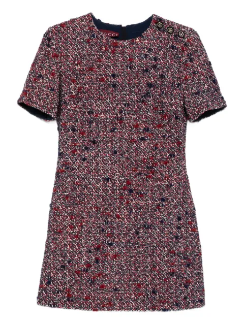 Gucci tweed button-detail dress