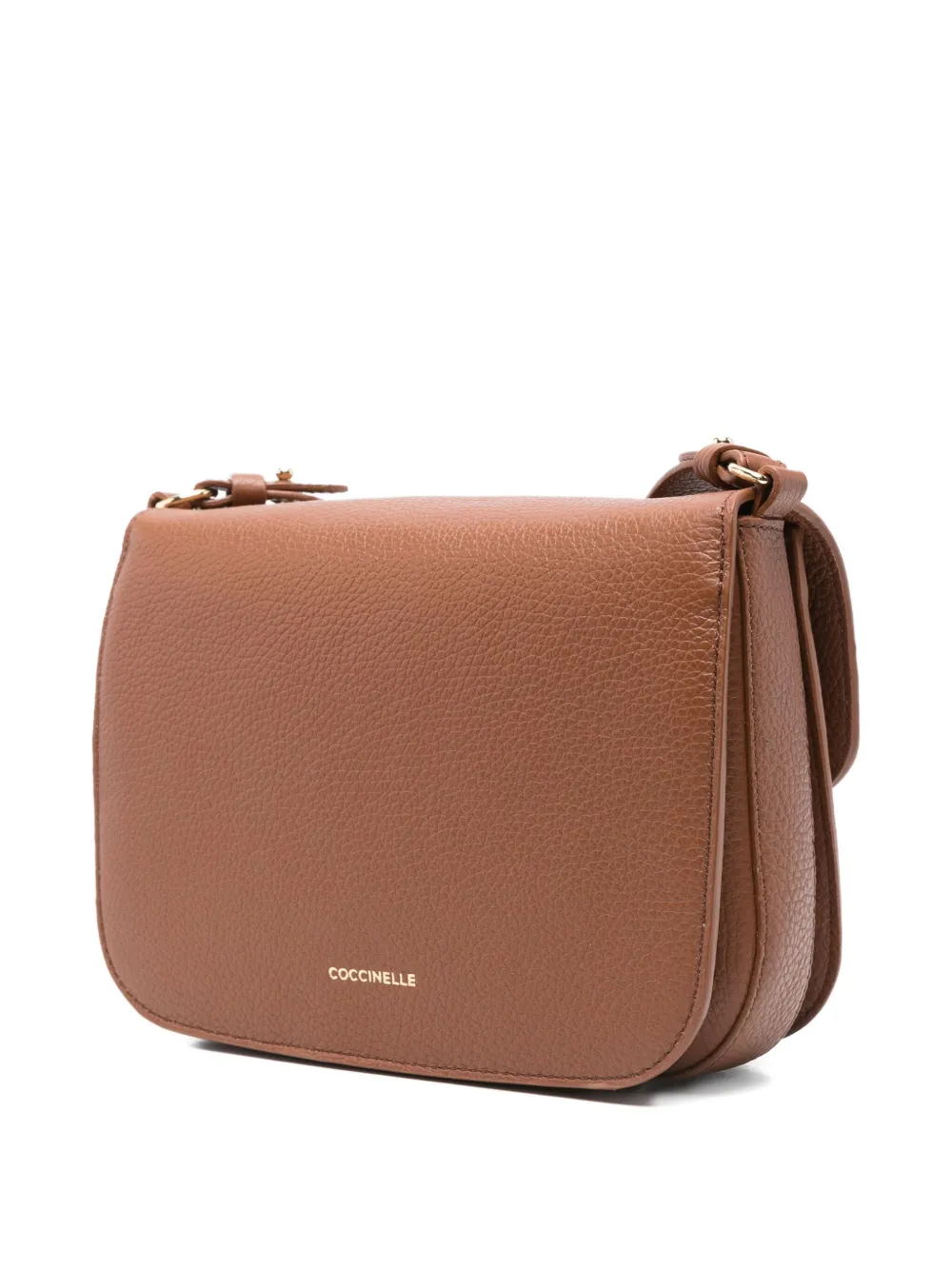 Coccinelle C-me Flap Cross Body Bag In Brown