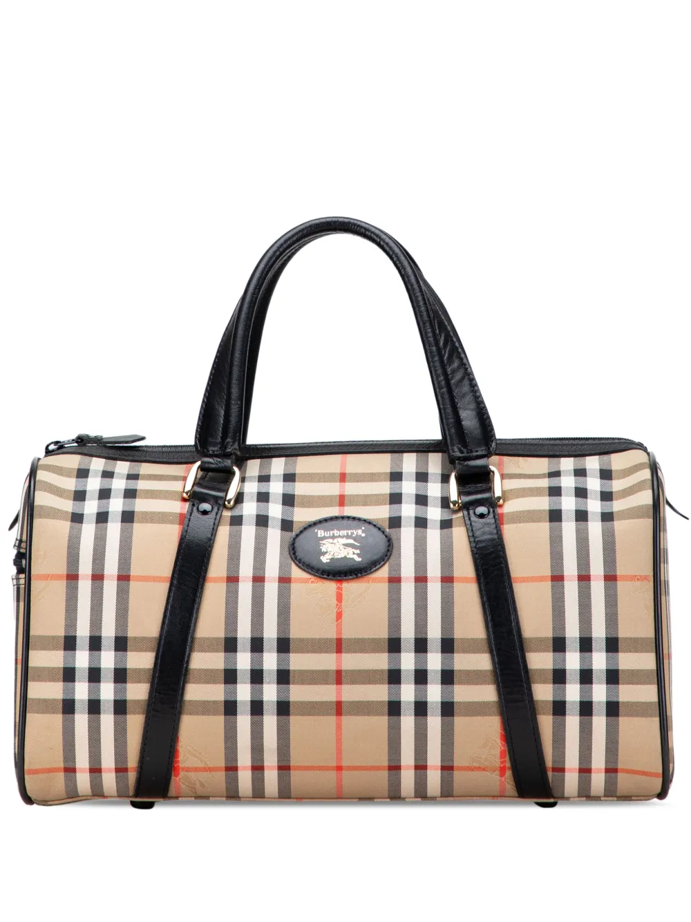 Burberry Pre-Owned 20th Century Haymarket Check Canvas boston bag - Burberry Pre-Owned 20th Century Haymarket Check Canvas boston bag -