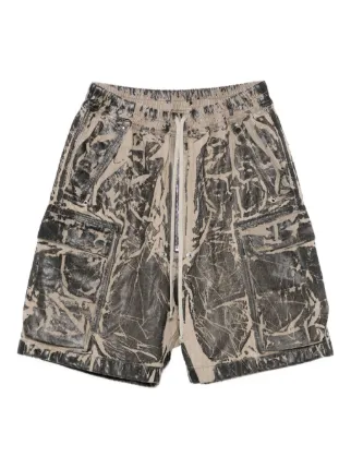 Rick Owens DRKSHDW Washed Cargo Shorts | Black | FARFETCH