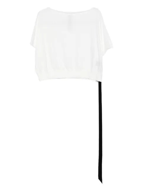 Rick Owens DRKSHDW boat-neck cotton top