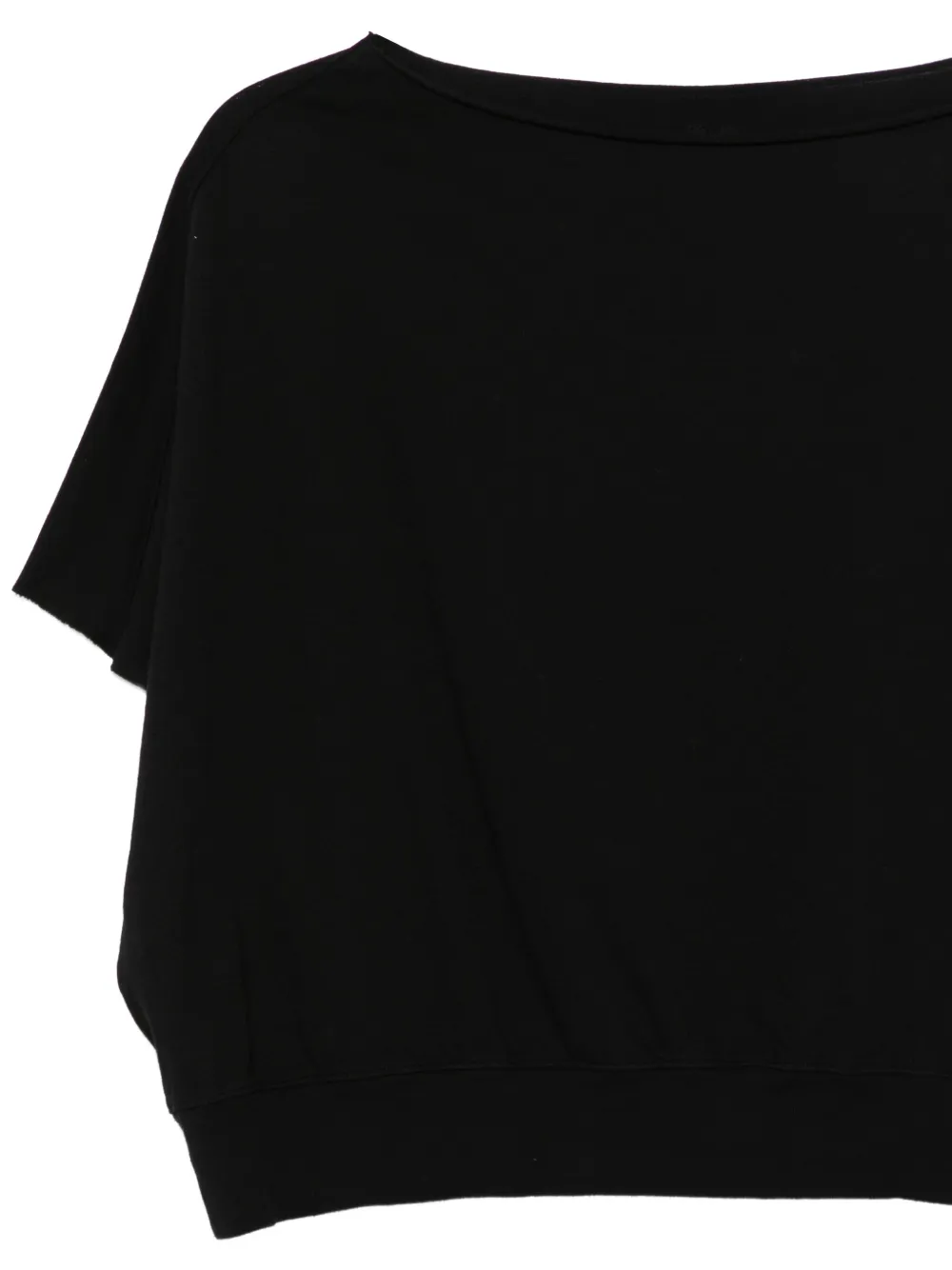 Rick Owens Drkshdw Boat-neck Strap-detail Top In Black