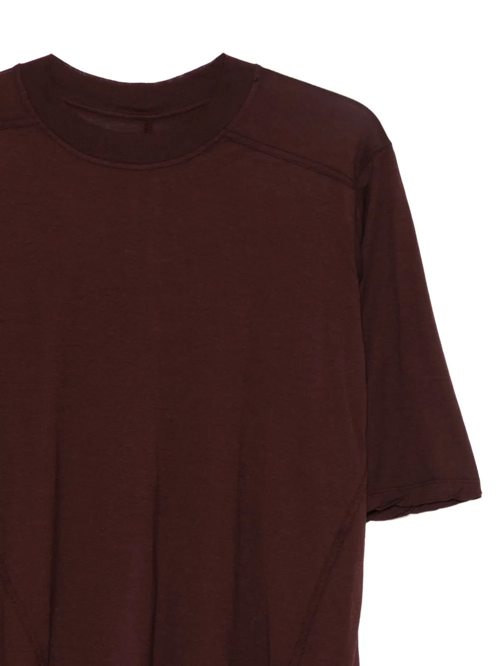 Rick Owens DRKSHDW T-shirt met korte mouwen en banddetail Rood