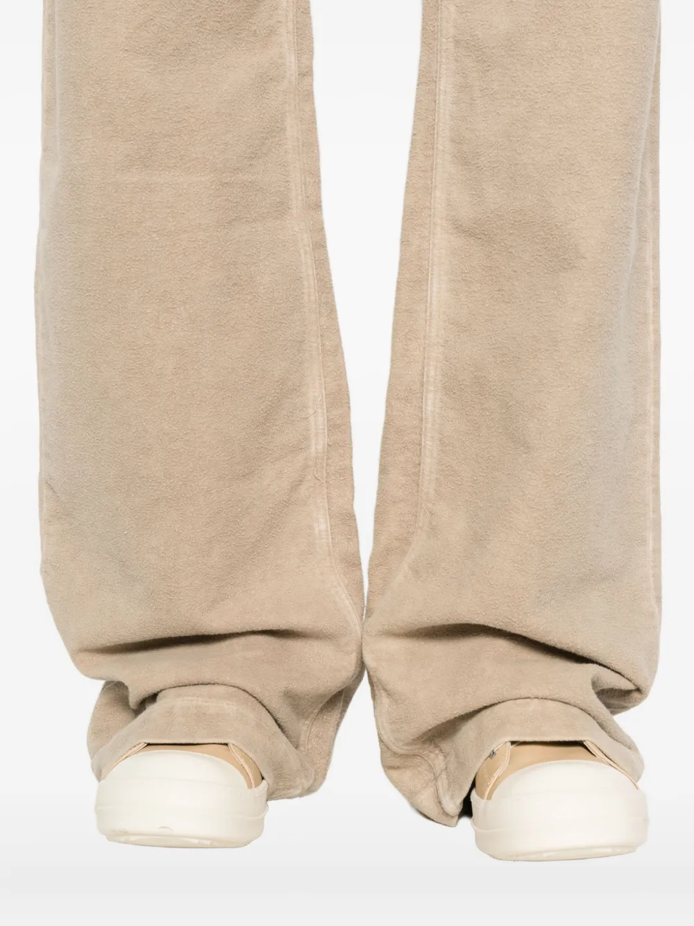 Rick Owens Drkshdw Wide-leg 5-pocket Denim Trousers In Neutral
