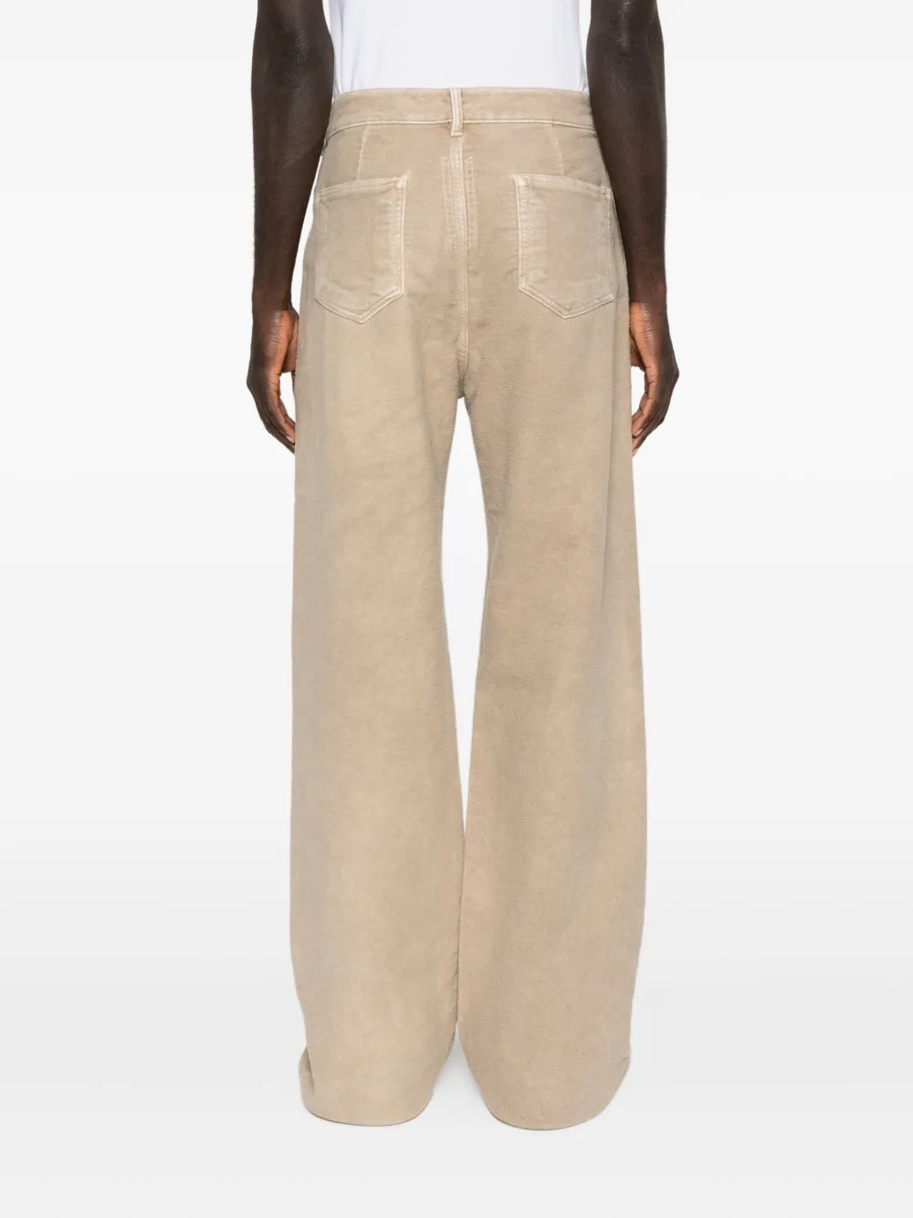 Rick Owens Drkshdw Wide-leg 5-pocket Denim Trousers In Neutral