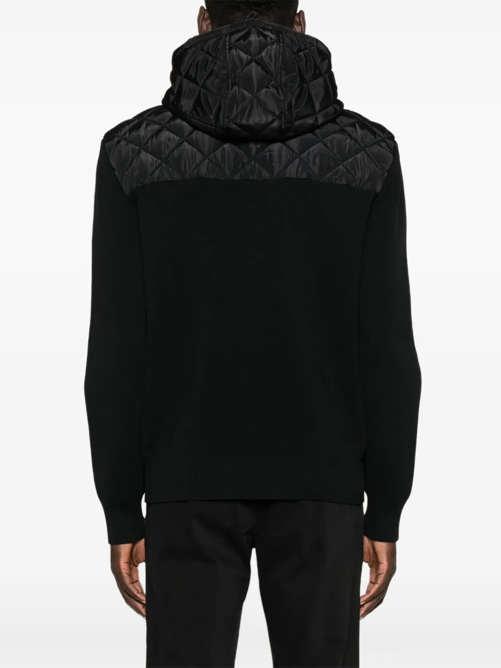 HUGO Jack met capuchon en gewatteerde zakken Zwart