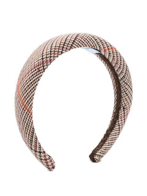 Mi Mi Sol plaid padded headband