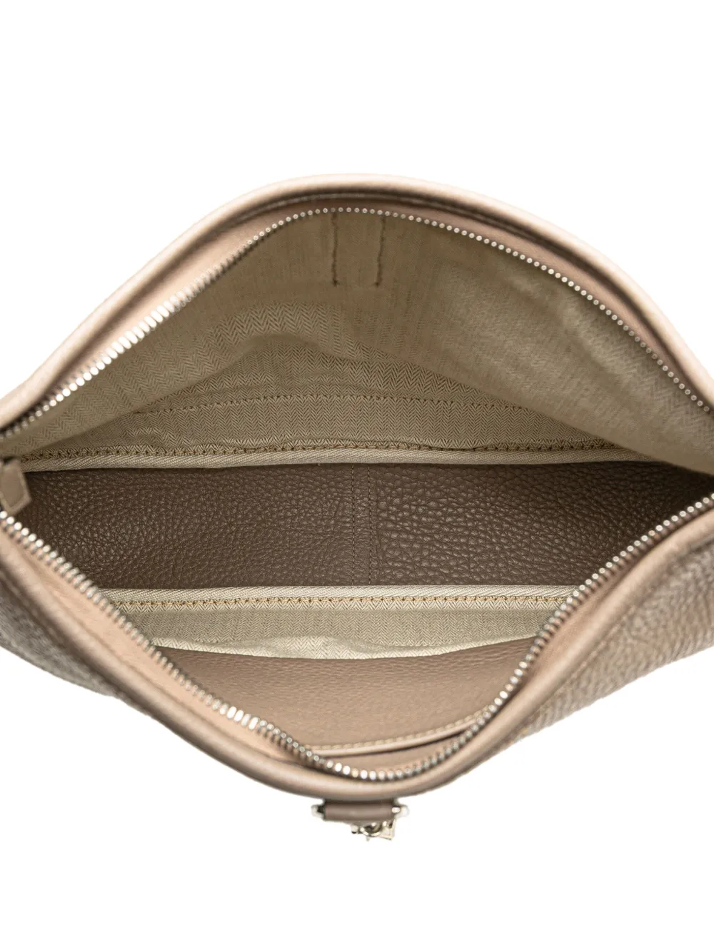 Pre-owned Hermes 2001 Clemence Trim Ii 38 Shoulder Bag In Brown