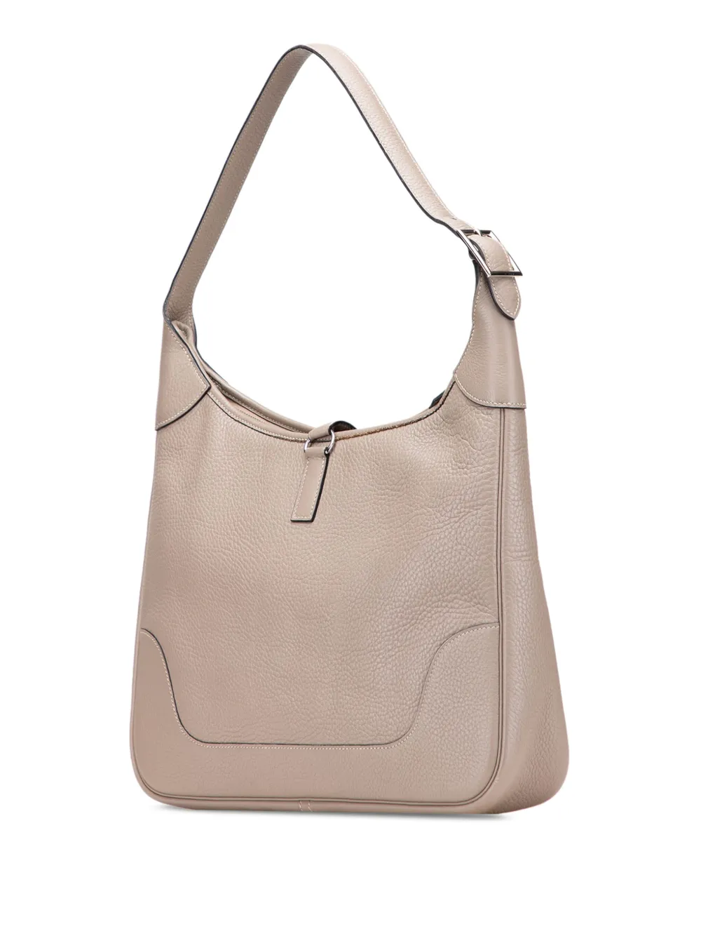 Pre-owned Hermes 2001 Clemence Trim Ii 38 Shoulder Bag In Brown