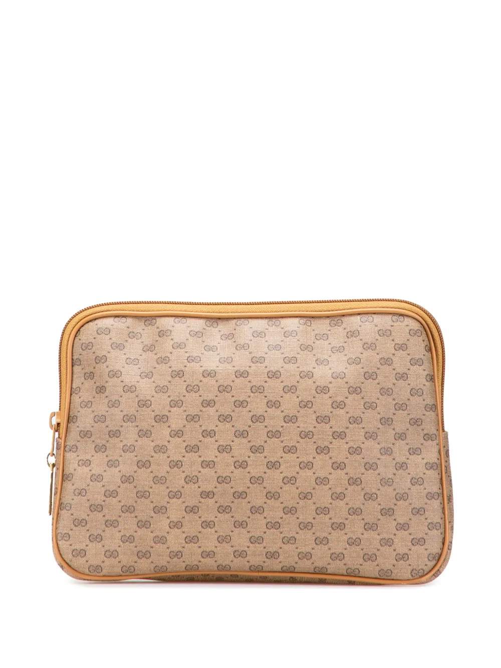Gucci Pre-Owned 2000-2015 Micro GG Coated Canvas Travel Toiletry Gucci Pre-Owned 2000-2015 Micro GG Coated Canvas Travel Toiletry