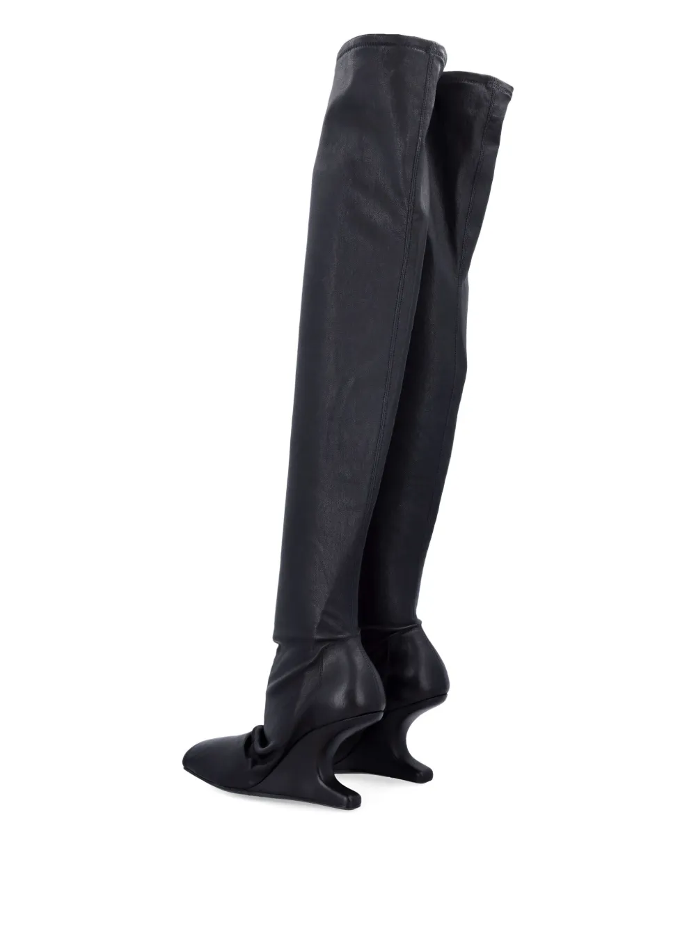 Rick Owens cantilever sock boots Black