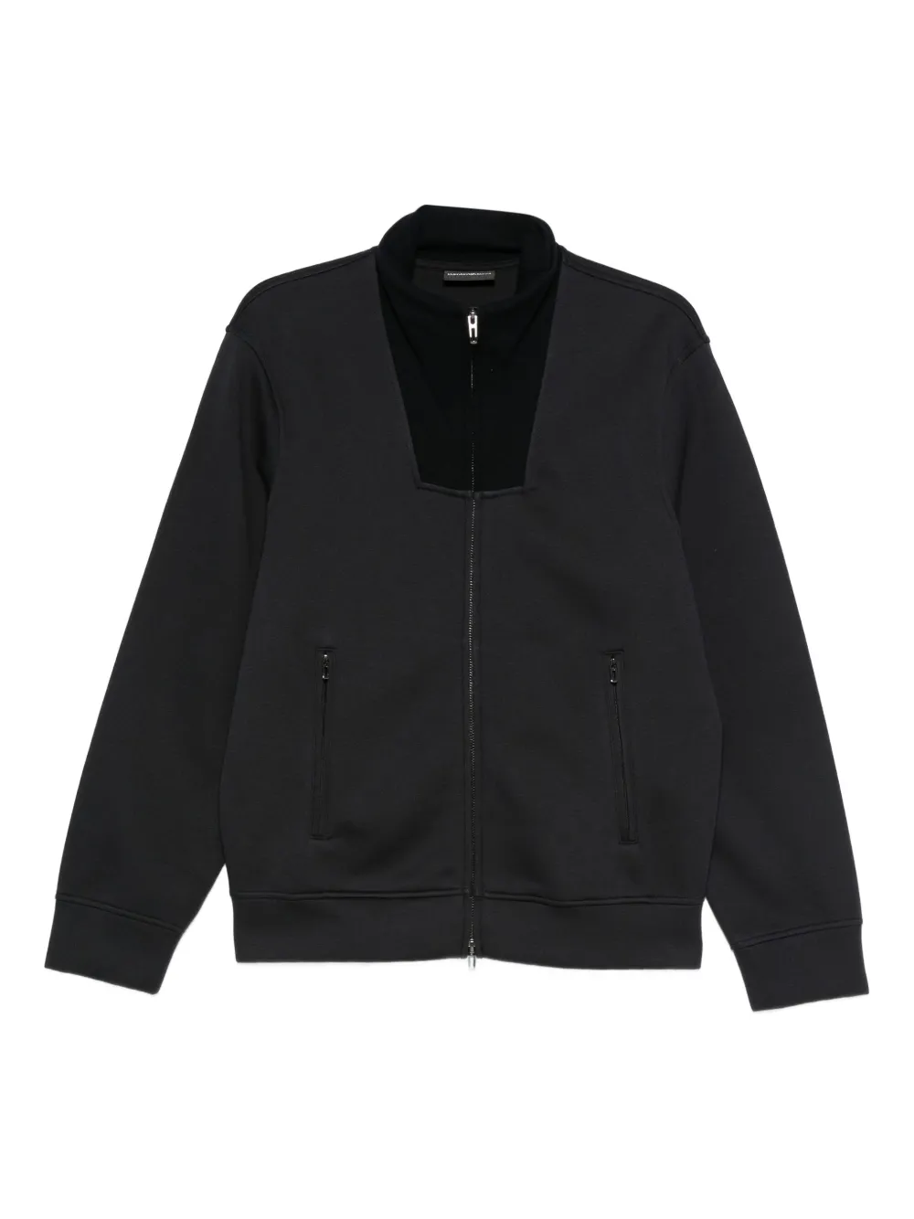 Emporio Armani zip-front panelled jacket | Blue | Image 1