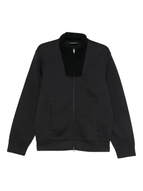 Emporio Armani zip-front panelled jacket