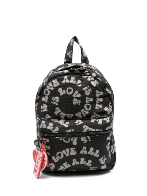 Stella McCartney Kids love-print backpack
