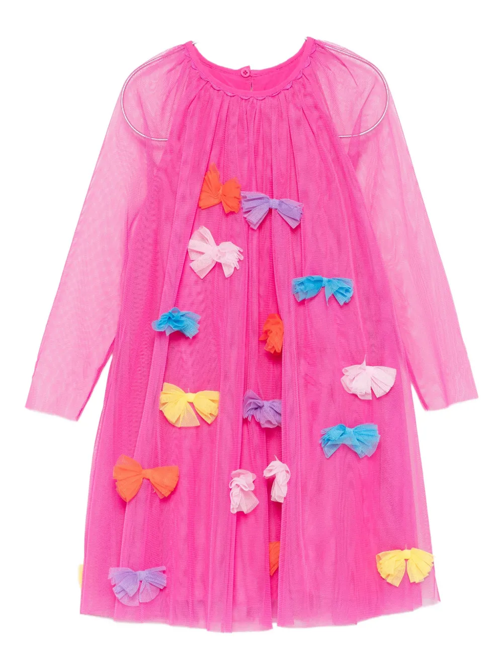 Stella McCartney Kids bow-embellishment tulle dress | Pink | Image 1