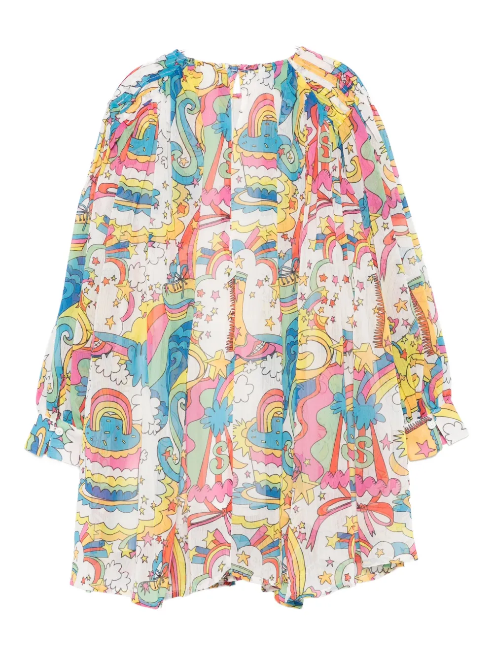 Stella Mccartney Kids Round Neck Dress In White