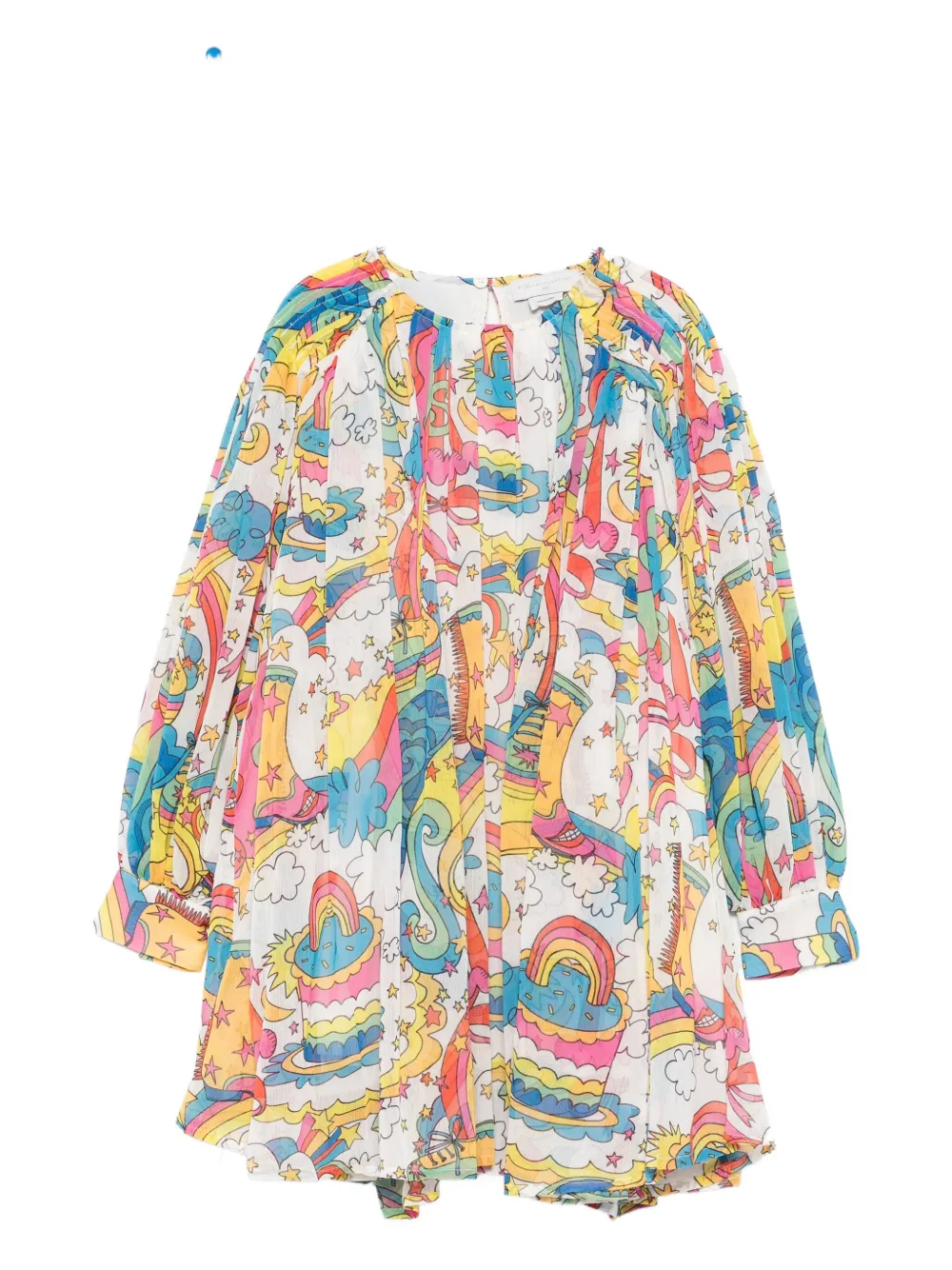 Stella Mccartney Kids Round Neck Dress In White