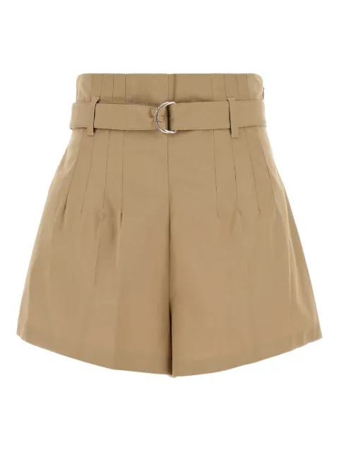 Prada belted pleated shorts