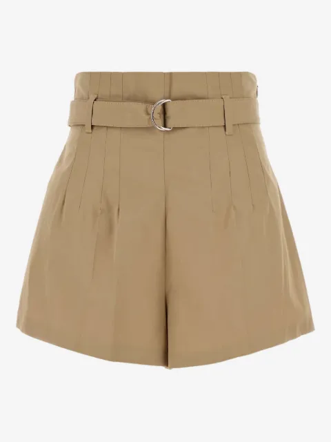Prada belted pleated shorts