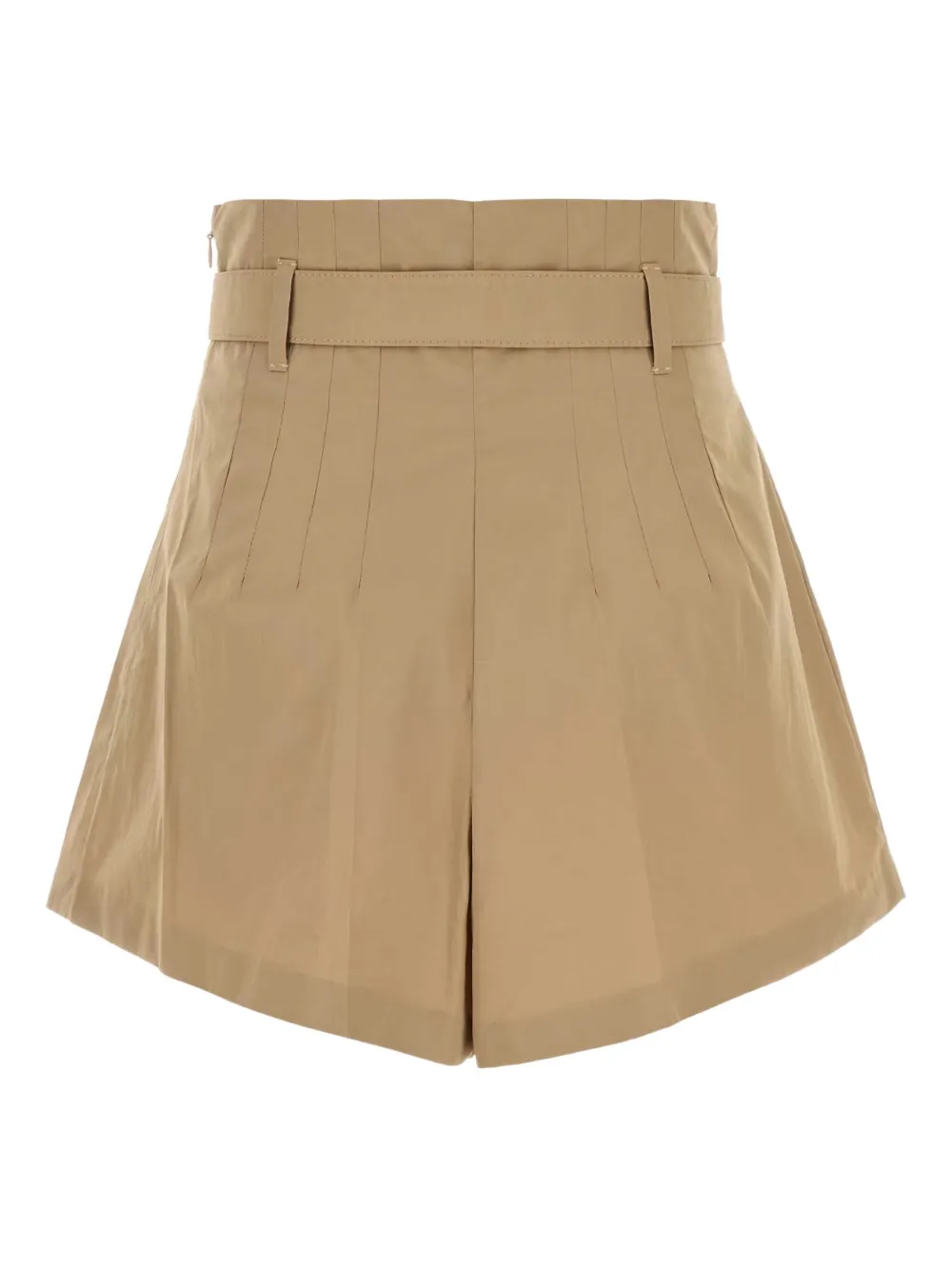 Prada belted pleated shorts - Beige